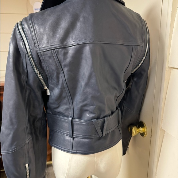 Veronica Beard Jylan Moto Jacket Navy - Picture 9 of 11